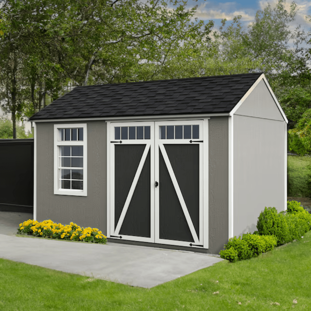 Heartland Coronado 12-ft x 8-ft Gable Style Wood Outdoor Storage Shed with Windows and DoorsHeartland Coronado 12-ft x 8-ft Gable Style Wood Outdoor Storage Shed with Windows and Doors