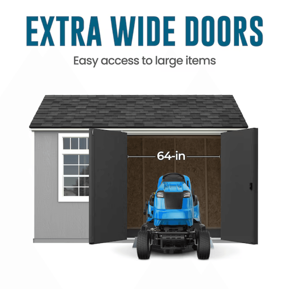Heartland Coronado 12-ft x 8-ft Gable Style Wood Outdoor Storage Shed with Windows and DoorsHeartland Coronado 12-ft x 8-ft Gable Style Wood Outdoor Storage Shed with Windows and Doors