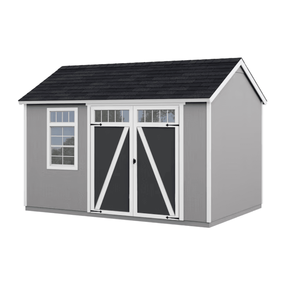 Heartland Coronado 12-ft x 8-ft Gable Style Wood Outdoor Storage Shed with Windows and DoorsHeartland Coronado 12-ft x 8-ft Gable Style Wood Outdoor Storage Shed with Windows and Doors