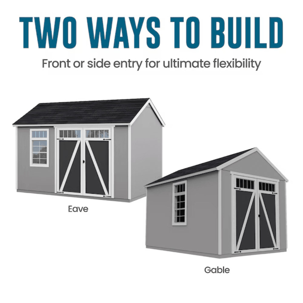 Heartland Coronado 12-ft x 8-ft Gable Style Wood Outdoor Storage Shed with Windows and DoorsHeartland Coronado 12-ft x 8-ft Gable Style Wood Outdoor Storage Shed with Windows and Doors