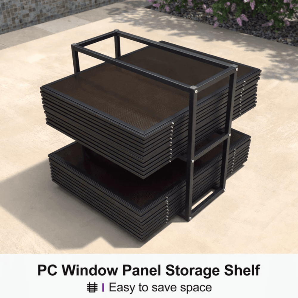 12 ft. X 16 ft. Sunroom Hardtop Gazebo Solarium Galvanized Steel Double Roof Aluminum Screen House Patio Backyard