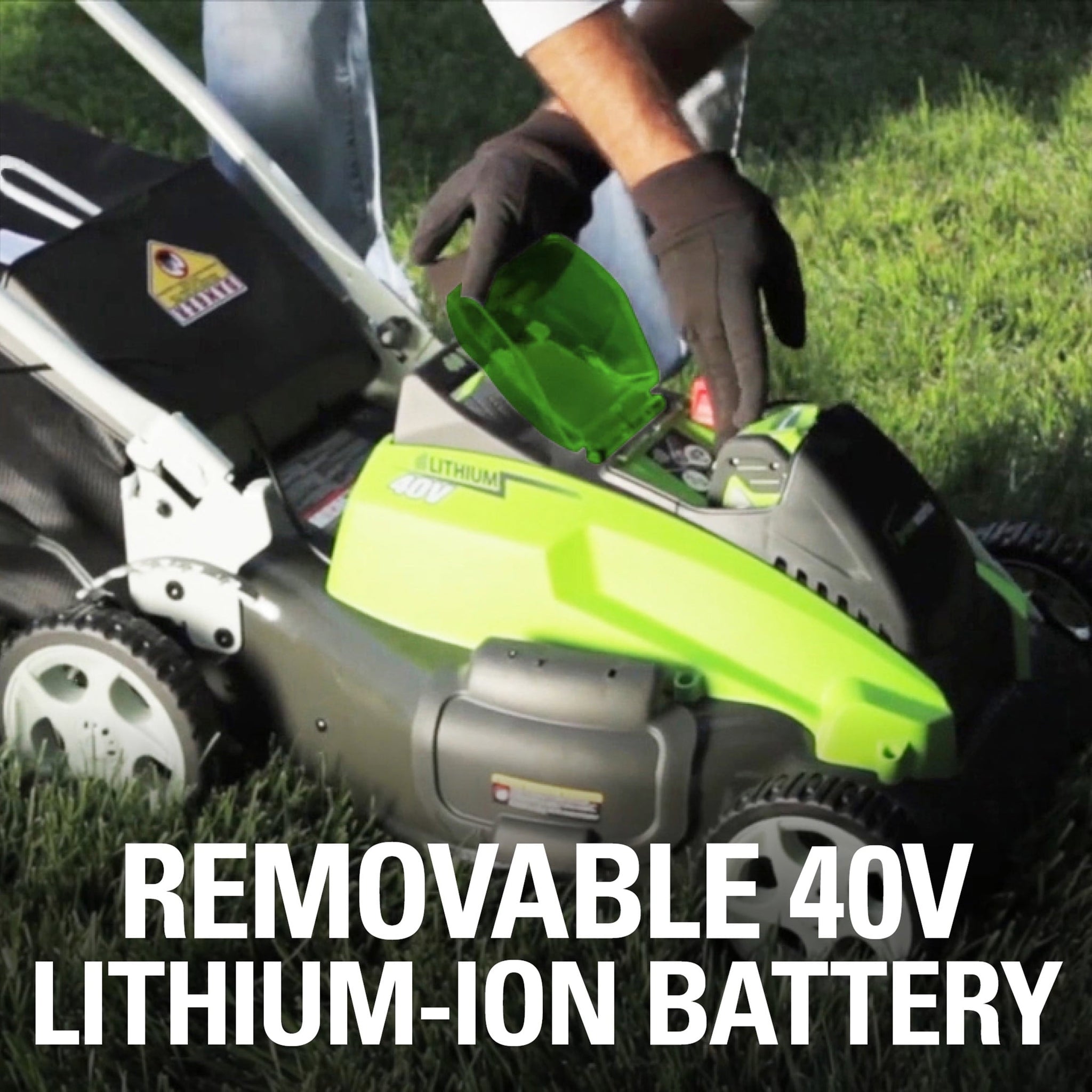 Greenworks 40V 19" Brushless Walk-Behind Lawn Mower with 4.0 Ah Battery & Charger 2524902