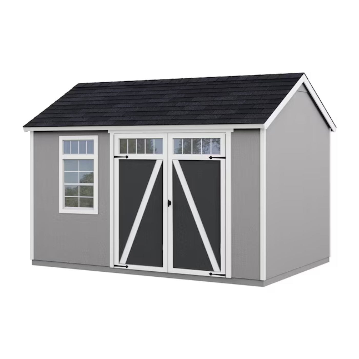 Heartland Coronado 12-ft x 8-ft Gable Style Wood Outdoor Storage Shed with Windows and DoorsHeartland Coronado 12-ft x 8-ft Gable Style Wood Outdoor Storage Shed with Windows and Doors
