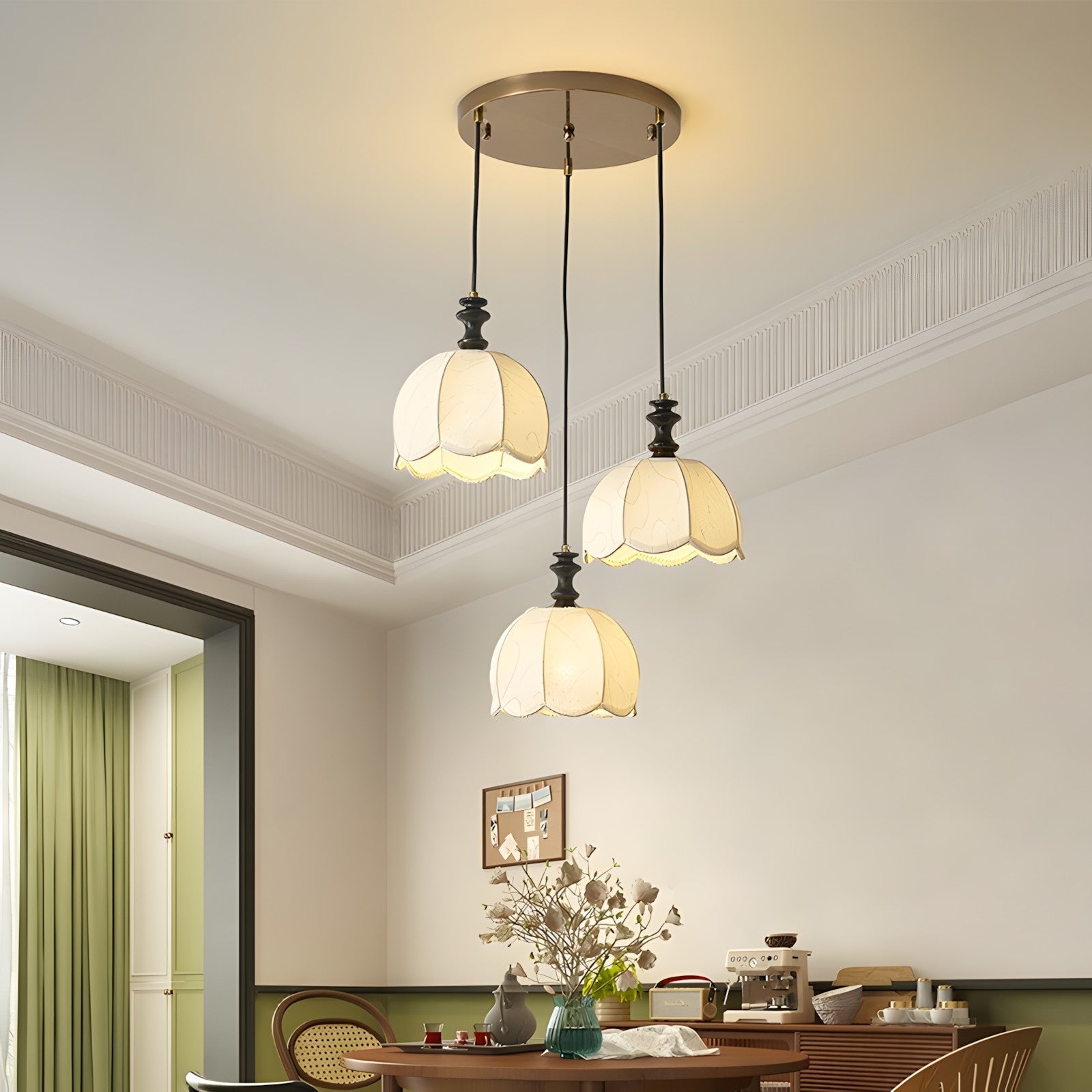 Ivory Bloom Pendant Light