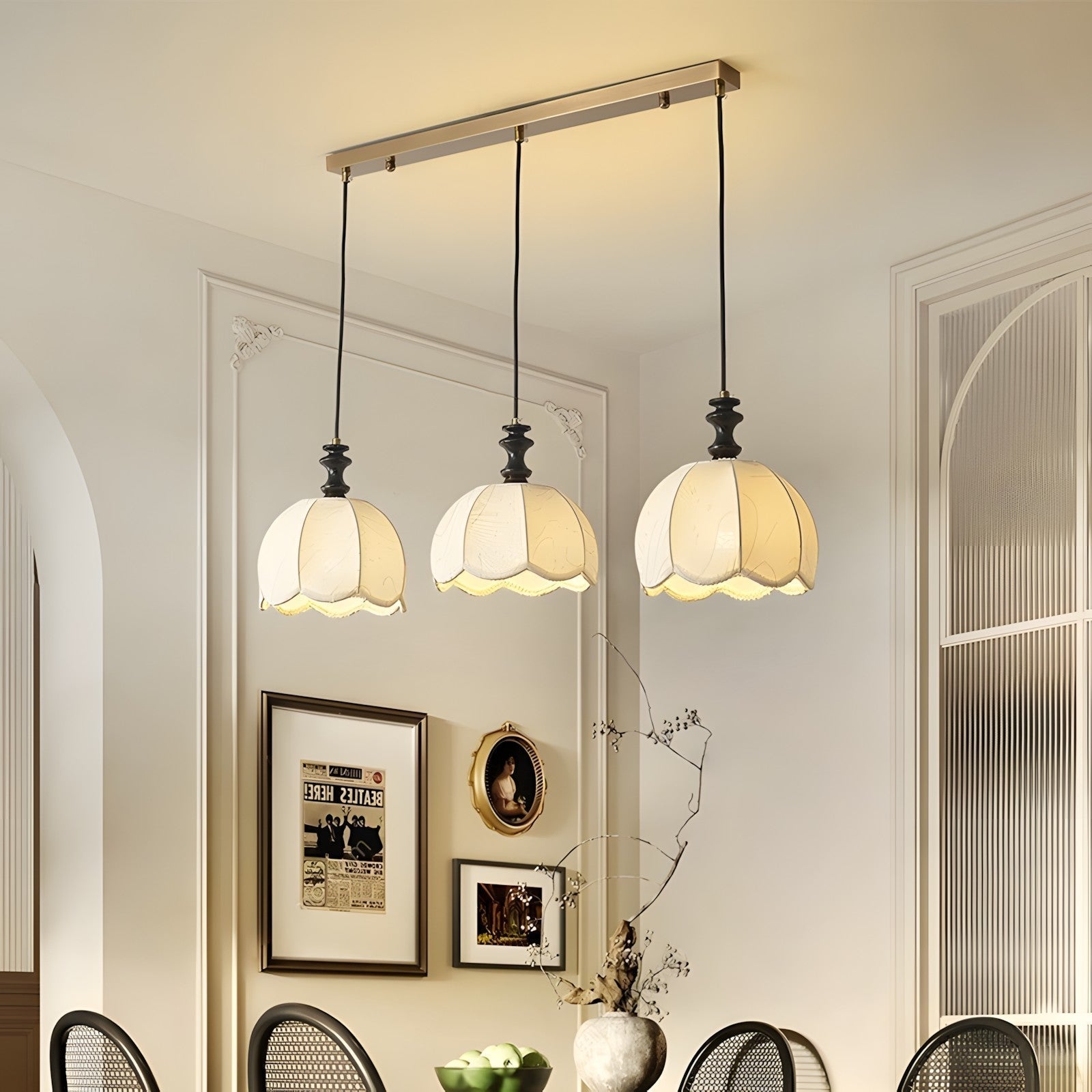 Ivory Bloom Pendant Light