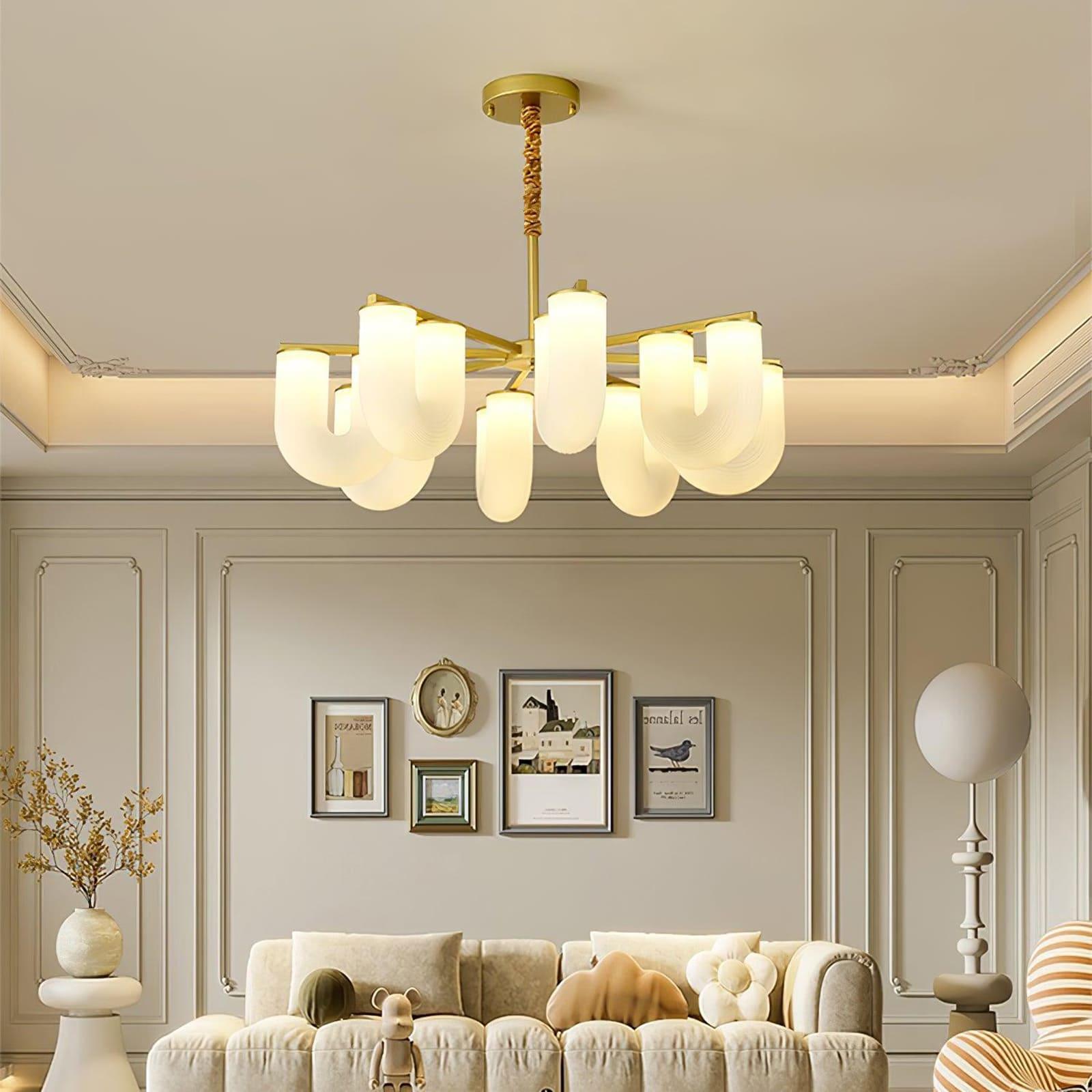 U Shaped Chandelier
