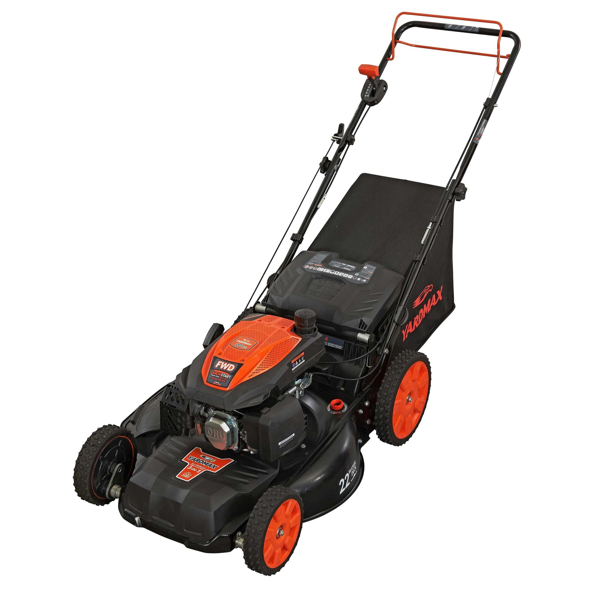 22 in. 201cc SELECT PACE 6 Speed CVT High Wheel FWD 3-in-1 Gas Walk Behind Self Propelled Lawn Mower